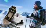 Ice Cleats for Shoes and Boots Universal Gripper Spikes Non Slip Shoe Grips Crampons for Hiking