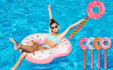 Inflatable Candy 33 Inch Inflatable Donut Lollipops Set of 4 Candy Themed Birthday Decorations Pool Party Prop