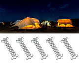 Camping Tent Accessories 6 Pieces Tension Spring Tent Rope Fixed Buckle Tensioner