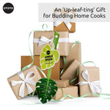 Leaf Cooking Spoon Nonstick Safe - Green