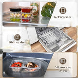 Reusable Snack Containers 2-Compartment