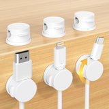 Magnetic Cable Clips Rotating Cord Holder 8Pack