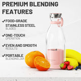 Portable USB Blender Smoothie Maker - Pink