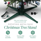 Rotating Christmas Tree Stand 360° Metal Base