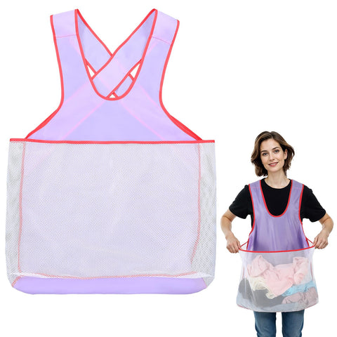 Clothes Drying Apron Waterproof Oxford Large Pouch