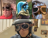 Cosplay Goggles Steampunk Motorcycle Goggles Costume Retro Pilot Style Goggles