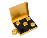 Aluminum Dice 5 Pieces 16mm Alloy Dice with Case