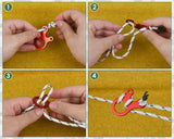 Guyline Tensioner 20 Pieces Rope Tensioner for Outdoor Tent Camping Accessories
