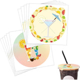 Drink Cover Kit 50pcs 4in Lids Scrunchie