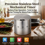 Stainless Steel 60 Minutes Kitchen Rotating Cooking Timer
