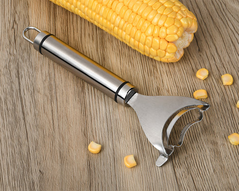 Corn Peeler for Corn on The Cob 2 Pieces Corn Kernel Remover Tool Stainless Steel Corn Shaver Cob Stripper Slicer Kitchen Gadgets