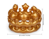 Inflatable Crown Adult Golden Birthday Hat King Crown for Men Pool Party Prop