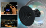 Rubber Lens Hood Collapsible Reversible Lens Hood