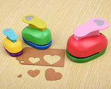 Heart Puncher 3 Pieces DIY Craft Paper Punchers for Kids