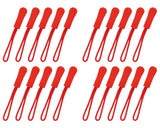 Zipper Pulls 20 Pieces No-Slip Zipper Tags Zipper Extension - Red