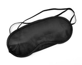 10 Pcs Soft  Fiber Eye Mask with 2 Elastic Straps - Black