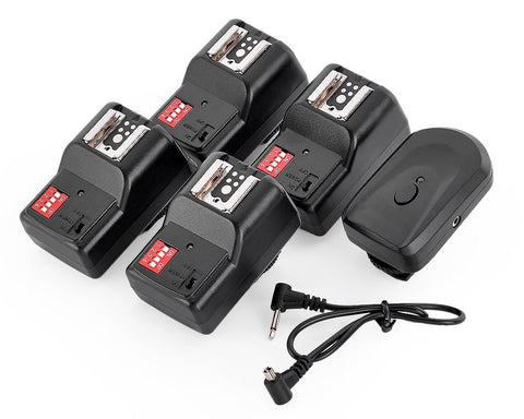 16 Channels Wireless Flash Trigger Set with 4 Receivers