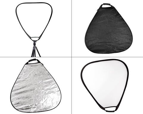 5 in 1 80cm Triangle Camera Lighting Reflector with Handle