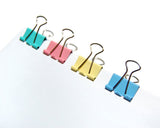 80 Pcs 19 mm Assorted Colors Binder Clips