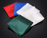 5 Pcs Handmade Satin Pocket Squares with Black Gift Box