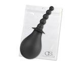 Silicone Enema Cleaning Anal Cleaner for Couple - Black