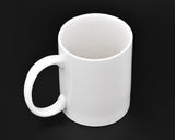 DS.DISTINCTIVE STYLE Ceramic Middle Finger Coffee Cup 350ml 11.8oz Funny Coffee Mug Tea Cup with Middle Finger - White