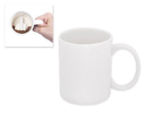 DS.DISTINCTIVE STYLE Ceramic Middle Finger Coffee Cup 350ml 11.8oz Funny Coffee Mug Tea Cup with Middle Finger - White