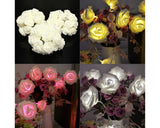 20 Pcs Rose Flower Battery Operated LED String Light - Pink