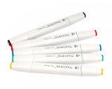 80 Multi Colors Oily Alcohol Dual Brush Mark Pens Set with Bag - White