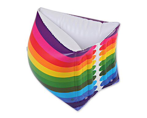 1 Pair Rainbow Inflatable Armbands for Swimming