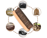 Horsehair Shoe Brush for Polishing Shoe Shine Brush with Soft Bristles