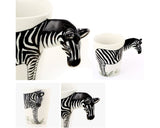 3D Hand-painted Animal Series Ceramic Coffee Cup