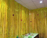 2 Pieces Fringe Foil Door Curtains