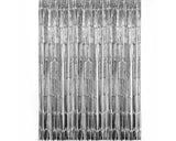 2 Pieces Fringe Foil Door Curtains