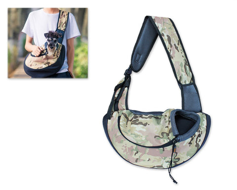 Pet Hand-free Shoulder Bag - Camouflage Green