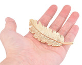 2 Pieces Korean Style Leaf Shaped Hair Clip