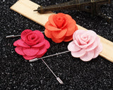 12 Pieces Lapel Pin Flower Men's Boutonniere for Suit - Flowers Series