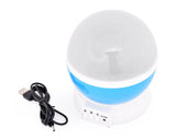 Rotating Cosmos LED Projection Night Light - Blue
