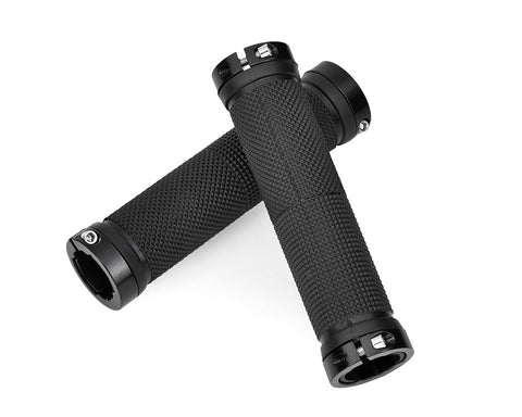 2 Pieces Aluminum Bicycle Mountain Bike Handlebar Grips - Black