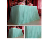 Tulle Table Skirt for Wedding Party Decoration