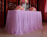 Tulle Table Skirt for Wedding Party Decoration