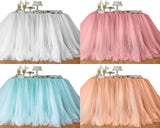 Tulle Table Skirt for Wedding Party Decoration