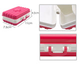 Portable Pill Box 6 Compartments in Suitcase Shape