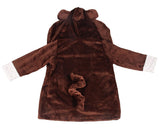 Multiple Size Animal Hooded Bathrobe for Kids 1 - 5 Years Old