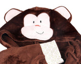 Multiple Size Animal Hooded Bathrobe for Kids 1 - 5 Years Old