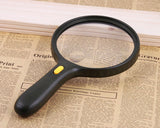 1.8X Magnifying Glass with 3 LED Lights - Black