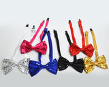 Kids Sequin Bow Tie for Party and Stage Show Set of 6