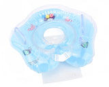 Flower Adjustable Baby Neck Float Swimming Ring - Blue