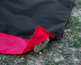 150 x 100CM Foldable Picnic Blanket - Black