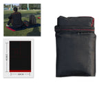 150 x 100CM Foldable Picnic Blanket - Black